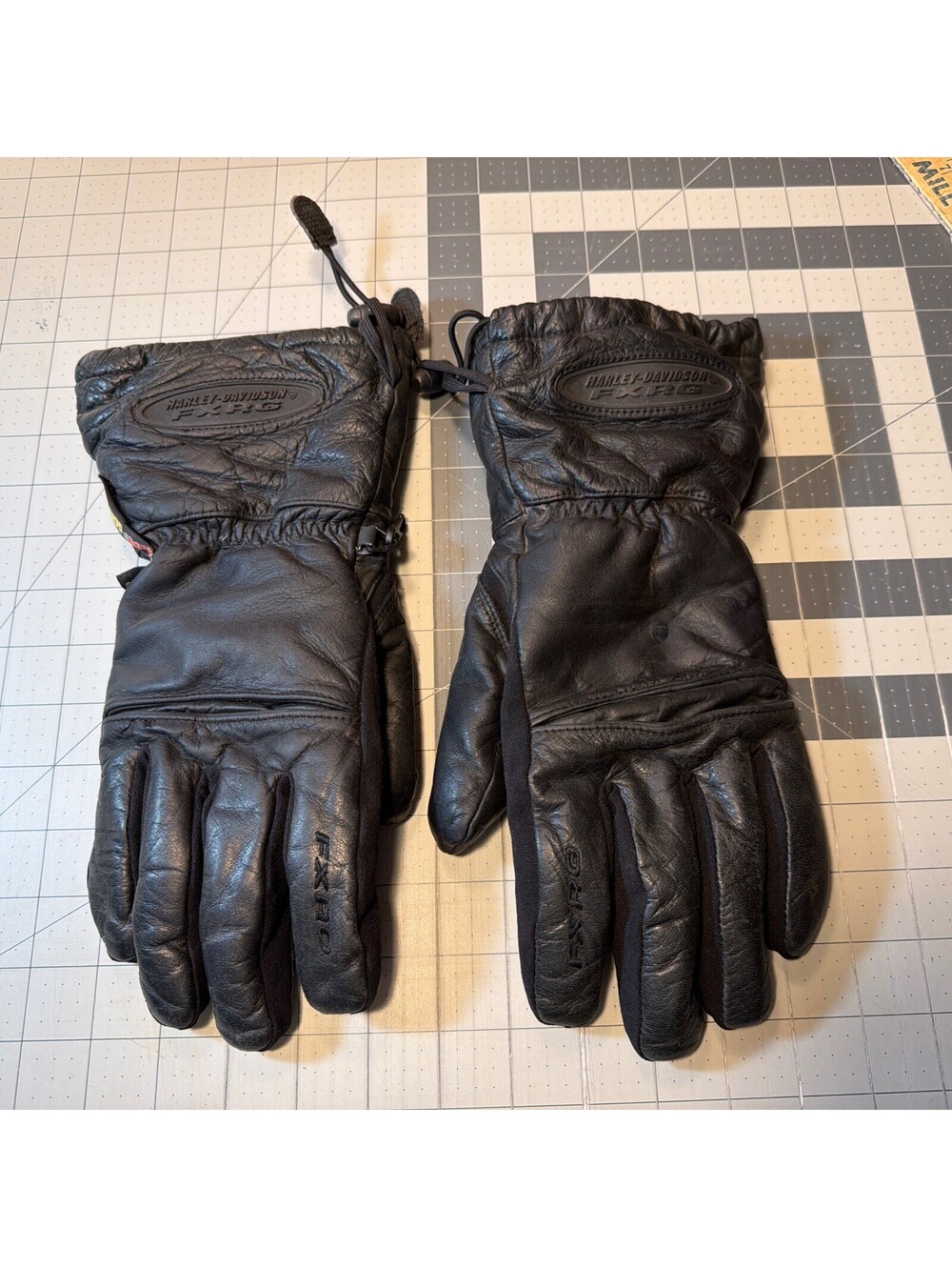 Harley Davidson FXRG Gore-Tex Leather Riding Gloves Mens Med